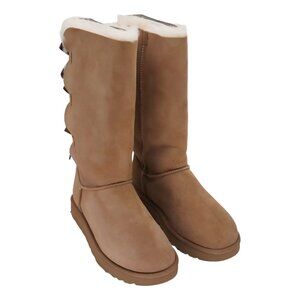 UGG Women's Bailey Bow Tall II Boots Chestnut US 9 EU 40